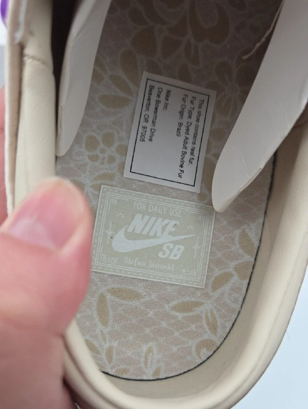 Nike SB Zoom Janoski OG+ SE Pony Hair Pearl White Summit Men's 10.5